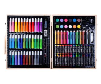 Set pictura si desen pentru copii, Verk Group, trusa plastic, 150 piese