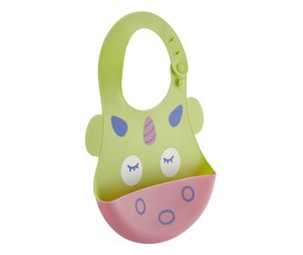 BabyJem Soft Baby Bib Szilikon vállpántos vállpántos (Szín: Kék)