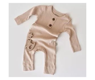 Hosszú ujjú jumpsuit és hosszú nadrág organikus és modális pamutból - Blush BabyCosy (méret: 3-6 hónap)