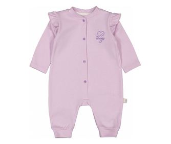 Hosszú ujjú jumpsuit és újszülött kormánykerék LILA, Fogó baba (Méret: 6-9 hónap)