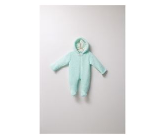 Fogó baba téli jumpsuit, Tongs Baby, cipzárral bélelt, zöld (méret: 3-6 hónap)