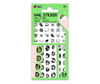 Stickere pentru unghii fosforescente - stralucesc in intuneric - Spatiu