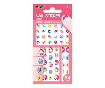 Stickere pentru unghii cu sclipici - Unicorni