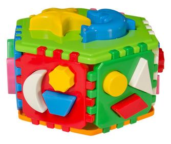 Образователна играчка Technok, шестоъгълник сортировач с геометрична форма