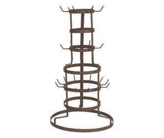 Кафяв метален държач за чаши 30x54 см