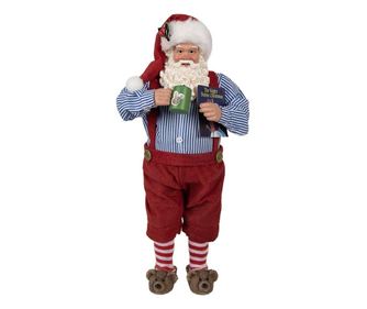 Mikulás figura 16x8x28 cm