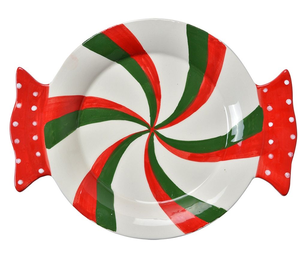 Candy Multicolor Ceramic Bowl 27x20x3 cm