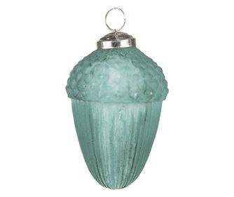 10 darabos karácsonyfa üvegdísz készlet, zöld, 7x10 cm