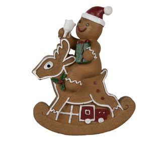 Mézeskalács figura, polirezin, 11x5x12 cm