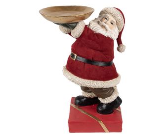 Mikulás figura, műgyanta, 17x13x26 cm