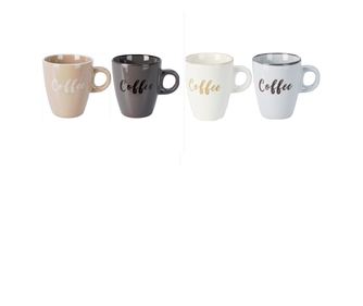 Set 4 cani Excellent Houseware, ceramica, 220 ml, multicolor