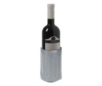 Racitor sticle vin Excellent Houseware, termoplastic, 32x15 cm, argintiu