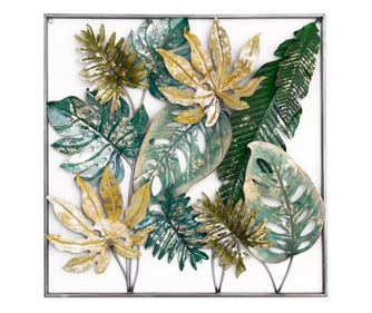 Decoratiune de perete, metalica, Bali, 102x102cm, Multicolor