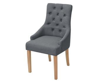 Kuhinjske stolice, 2 kom., tamno siva, tekstil