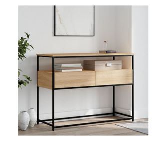 Masuta consola, stejar sonoma, 100x40x75 cm, lemn prelucrat
