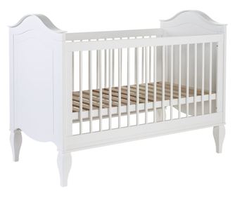 Patut Childhome Romantic White 70x140 cm, MDF/Pin Alb