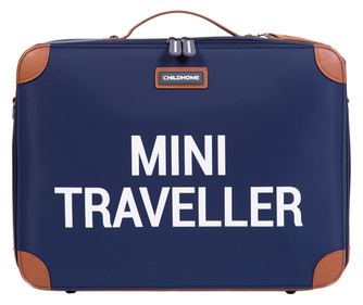 Gyermek bőrönd Childhome Mini Traveller Tengerészkék