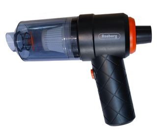 Aspirator de mână Rosberg R51001PV, 6 W, 2,8 kPa, 3,7 V, 0,1 L, Autonomie 10 min, Negru