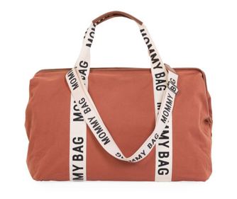 Geanta de infasat Childhome Mommy Bag Signature Ruginiu