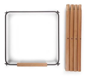 Set picioare cu suport pentru scaun de masa Childhome Evolu Natural/Antracit