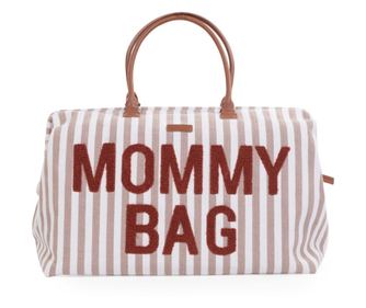 Geanta de infasat Childhome Mommy Bag Nude/Alb