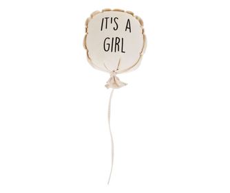 Decoratiune perete balon Childhome, 35x26x8 cm, Fata