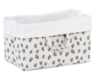 Cos depozitare panza Childhome 32x20x20 cm, Leopard