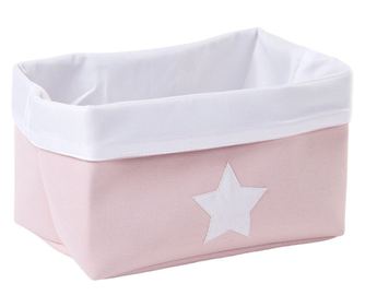 "Childhome vászon tárolókosár 32x20x20 cm, rózsaszín"