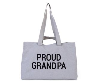 Geanta Childhome Proud Grandpa Gri