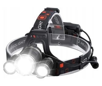 Φακός κεφαλής με 3 LED, εύκαμπτη ταινία, ανθεκτικός στο νερό, τη σκόνη και τους κραδασμούς