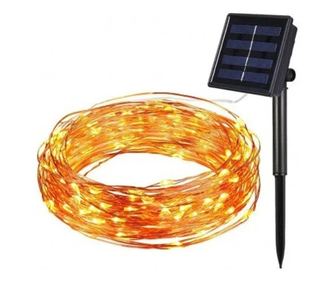 Ambientalna razsvetljava za dvorišče ali vrt, s solarnim panelom, 10 metrov