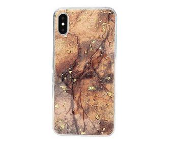 Θήκη με φύλλο χρυσού 24Κ για iPhone XS max, χρώμα Diamond brown