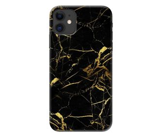 Θήκη με φύλλο χρυσού 24 καρατίων για iPhone 11, χρώμα Glitter black