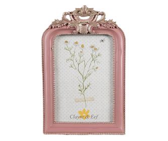 Fotorámeček z růžového zlata, polyresin, 16x2x23 cm, 13x18 cm