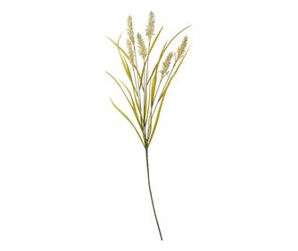 6 darabos műnövény készlet, fehér és zöld műanyag, 85 cm