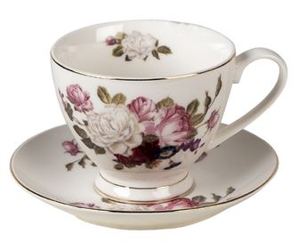 Σετ από 6 Κούπες Πορσελάνης 12x9x7 εκ., 13x2 εκ., 200 ml