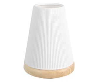 Bijeli prirodni porculanski držač za svijeće 9x11 cm