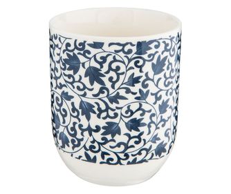 Σετ 6 Μπλε και Λευκά Πορσελάνινα Ποτήρια, 6x8 εκ., 100 ml