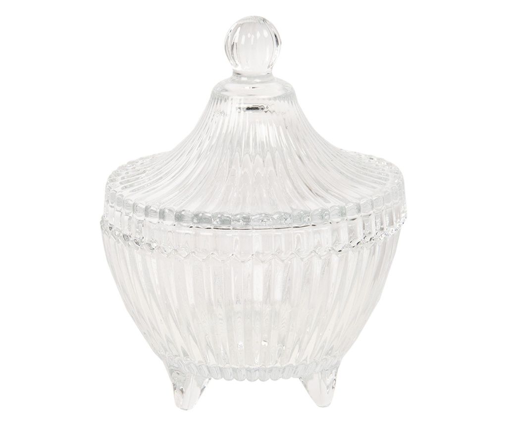 Prozoren steklen kozarec 9x12 cm