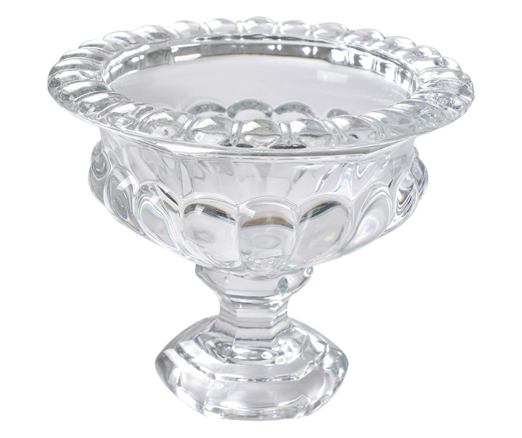 Átlátszó üvegtál 19x15 cm