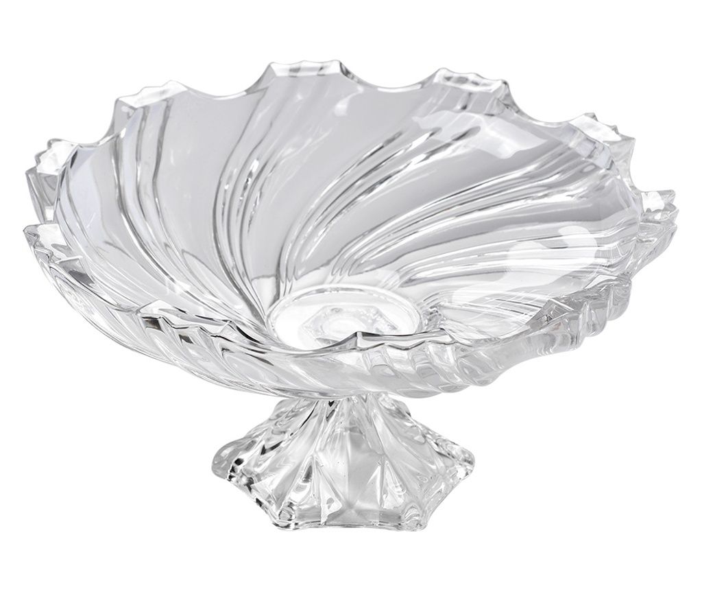 Átlátszó üvegtál 38x21 cm