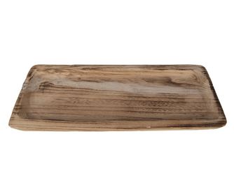 Drveni servirni pladanj smeđe boje 40x17x3 cm