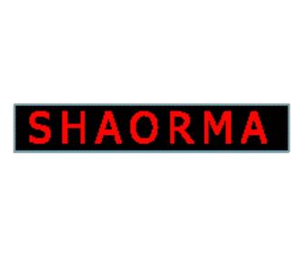 Panou Led de Exterior Programabil/Reclama Luminoasa 200x40cm Text Rosu SHAORMA
