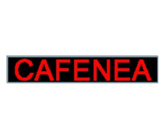 Panou Led de Exterior Programabil/Reclama Luminoasa 100x40 ROSU ideala pentru CAFENEA