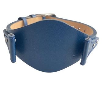 Curea ceas Cyrax, compatibila ceas Fossil ES3615, 12 mm, din piele, albastru