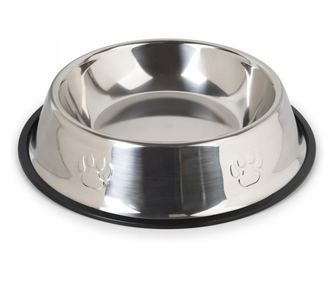 Bol Mancare Catei, Inox, mediu, 21x5 cm