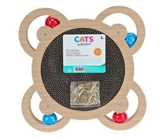 Сезал за котки, с 4 топки, форма на цвете, 35.5x35.5x5 см, колекция Cats