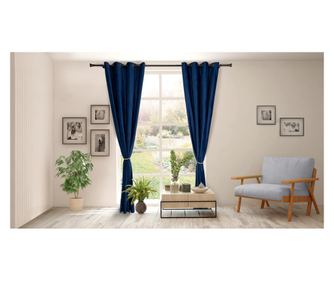 Set od 2 baršunaste zavjese 140x270 plave