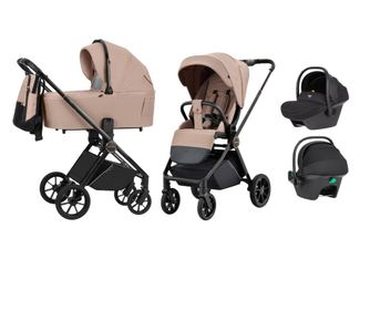 Kompaktni premium kolica Carrello ULTRA 3 u 1 I-Size 40-87 cm Antique Beige