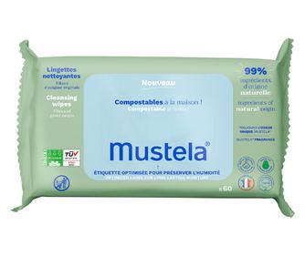 Mustela Șervețele curățătoare 60buc